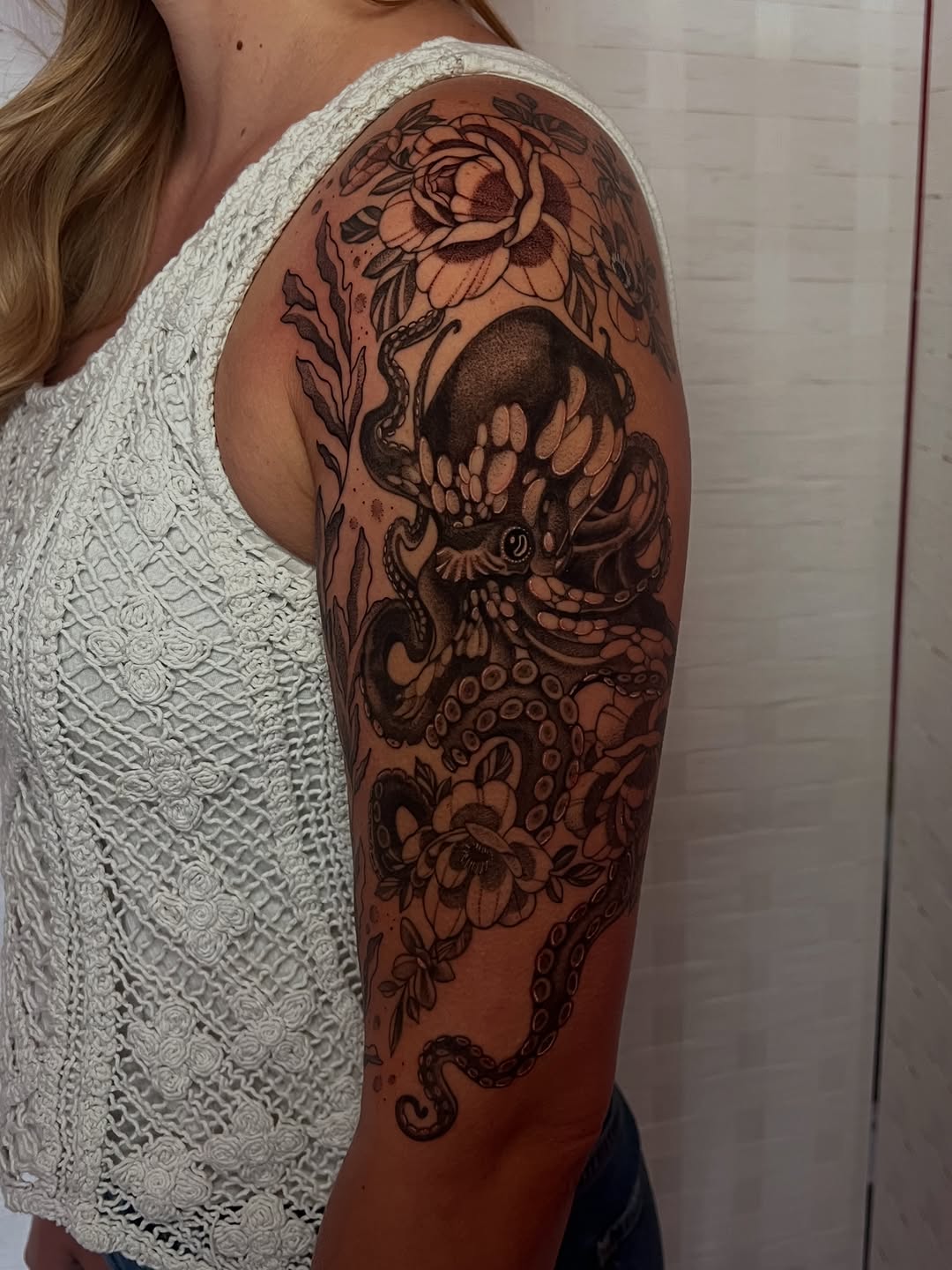 Tattoo by @laurenkelleetattoos — black_and_grey, realism