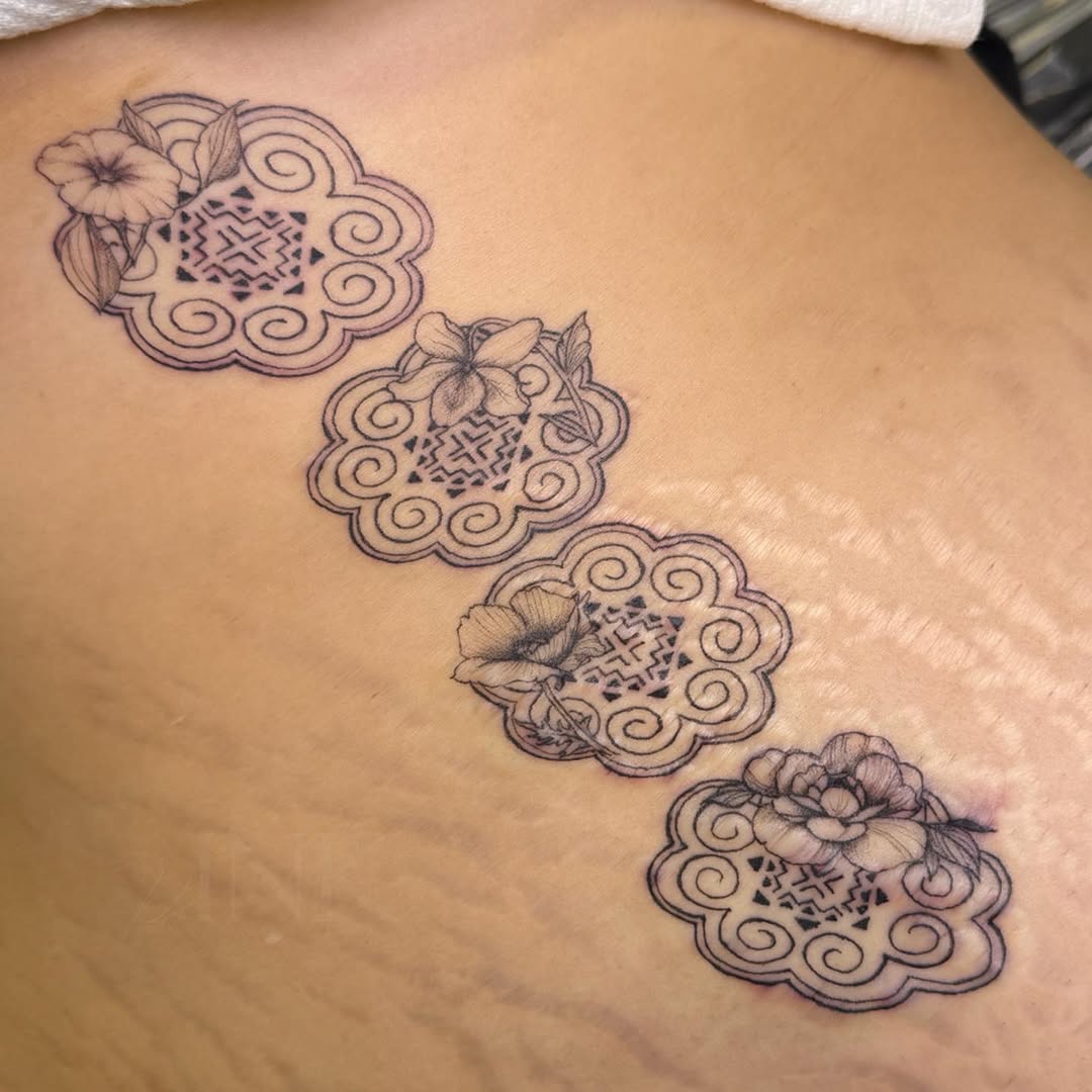Tattoo by @pxinkpmutattoos โ black_and_grey