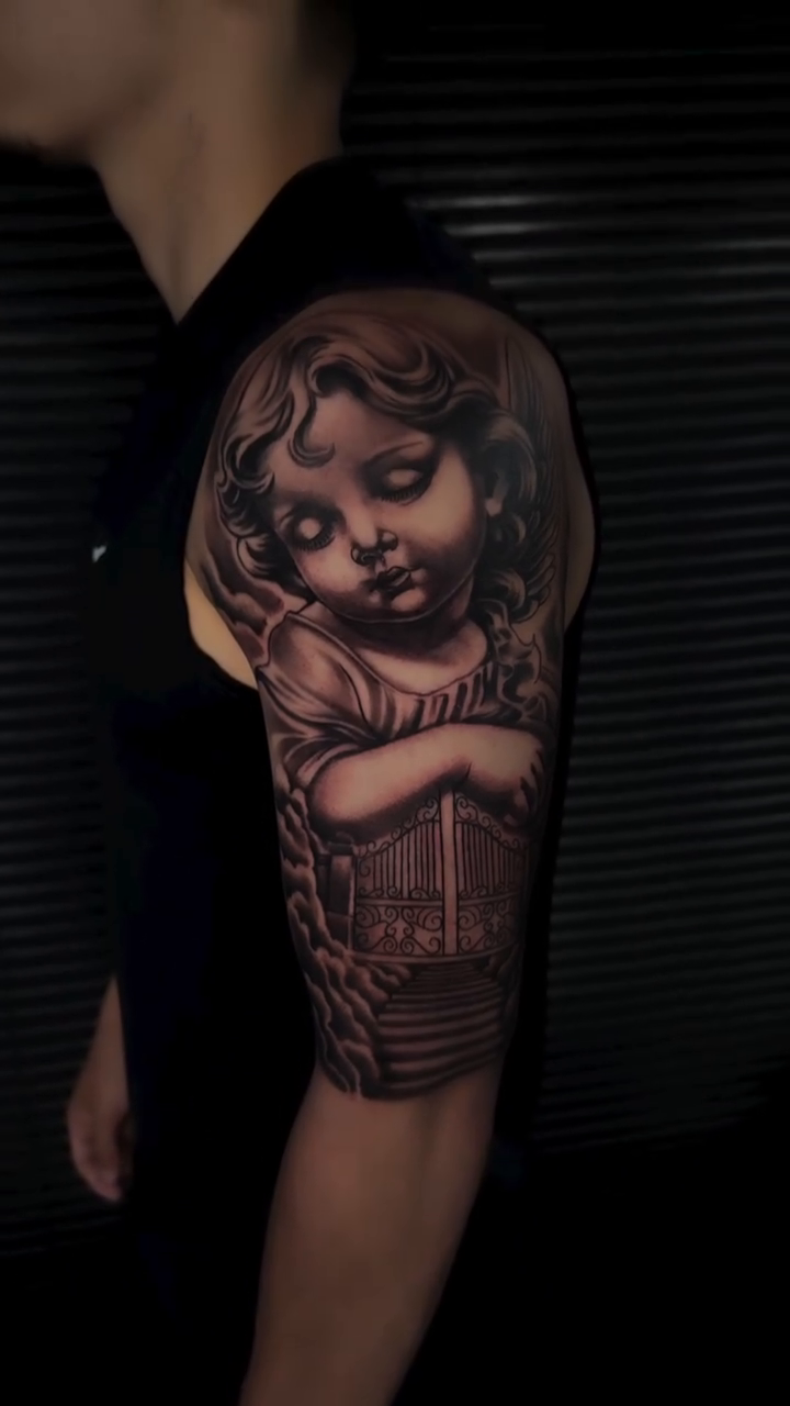 Tattoo by @oscarb_tattoos — realism, dark_realism