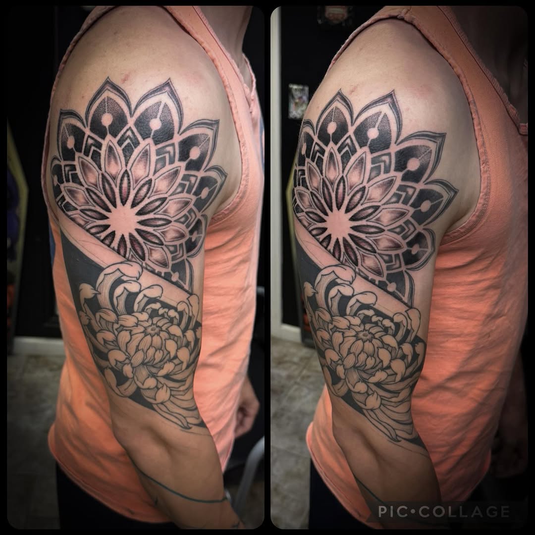 Tattoo by @krystalkoffinea โ black_and_grey