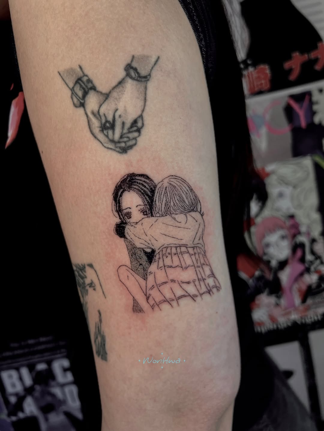 Tattoo by @wonhwa.pokes β fine_line, illustrative