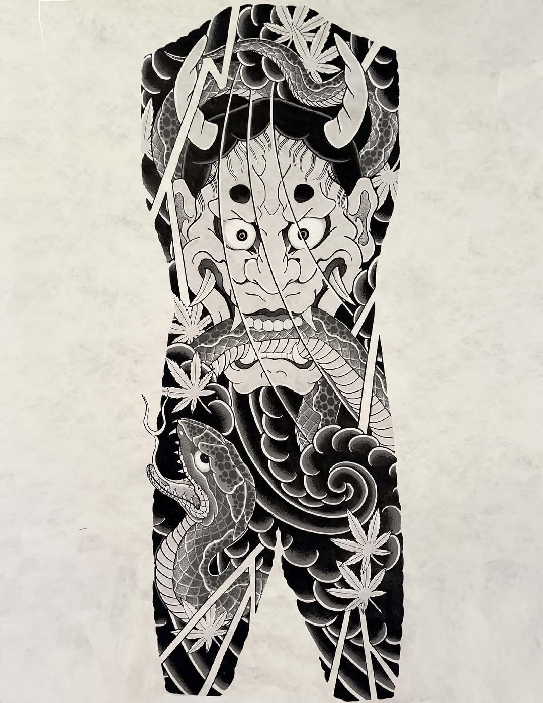 Tattoo by @keep.well โ japanese_irezumi, black_and_grey