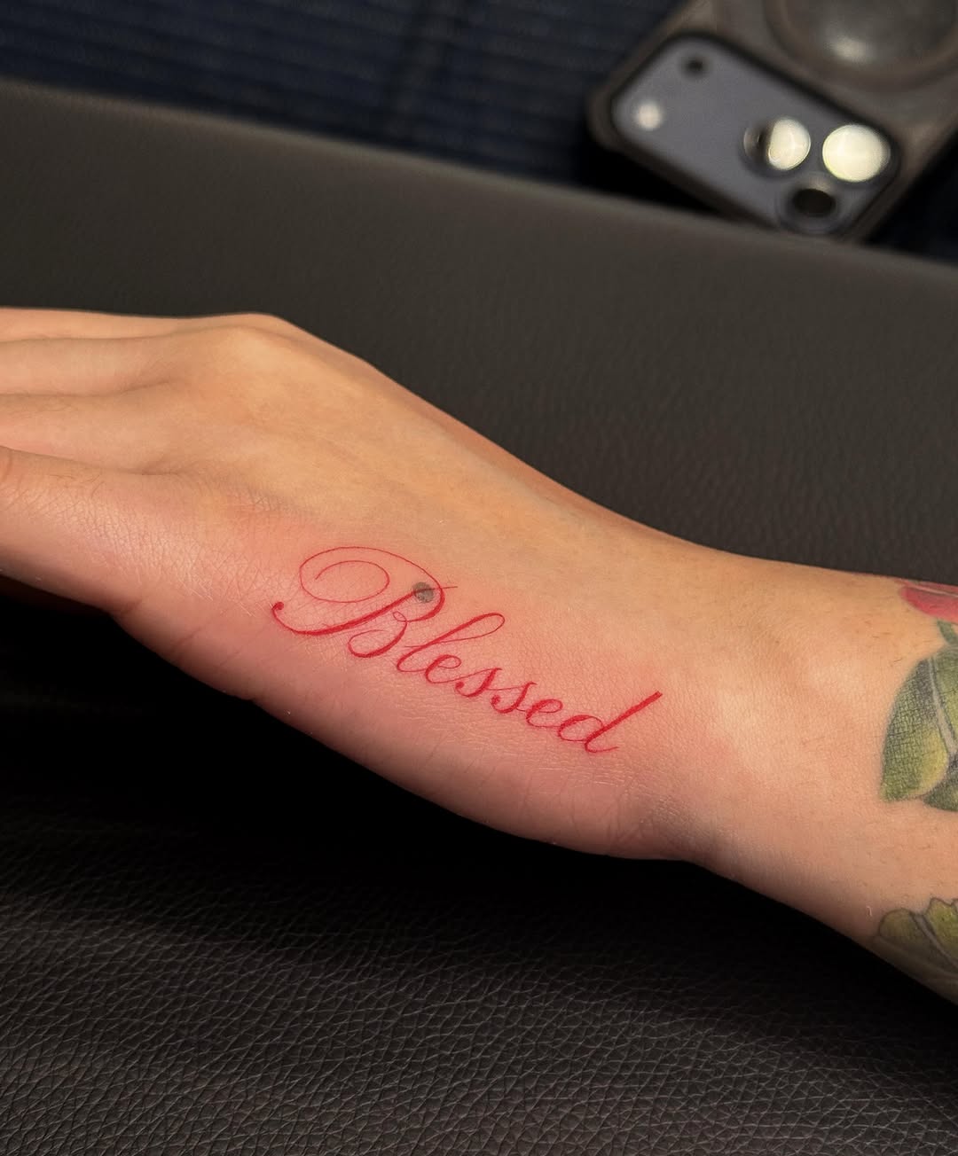 Tattoo by @heynicetatt โ lettering_script, fine_line