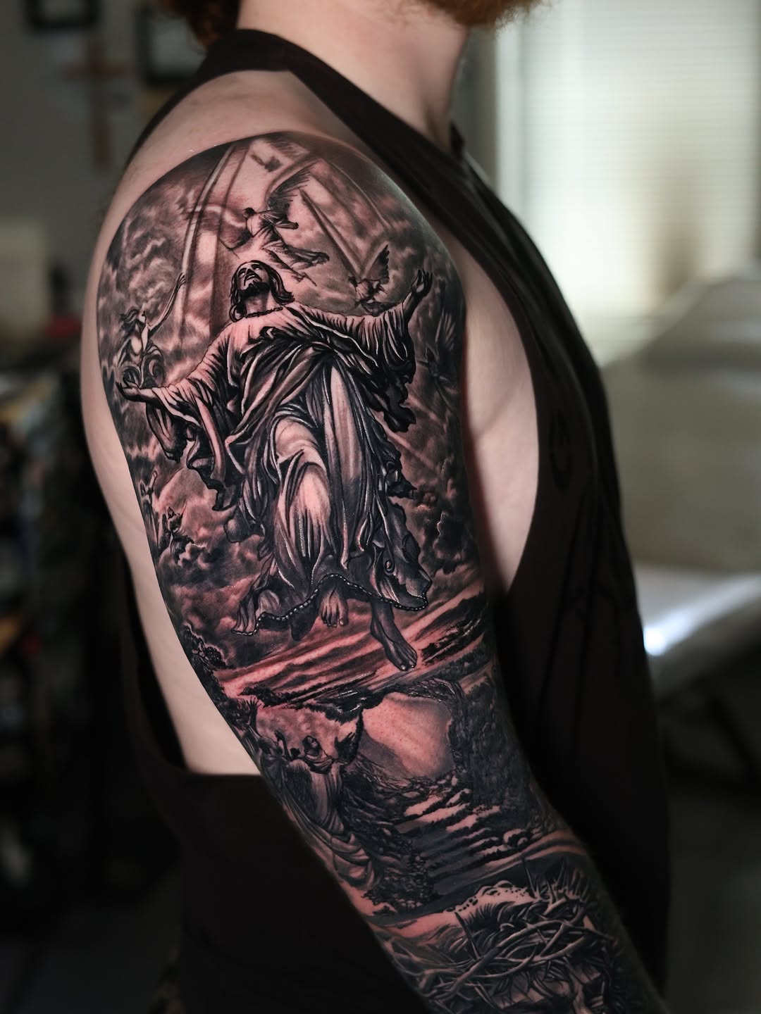 Tattoo by @bigg_pimpingg — realism, black_and_grey