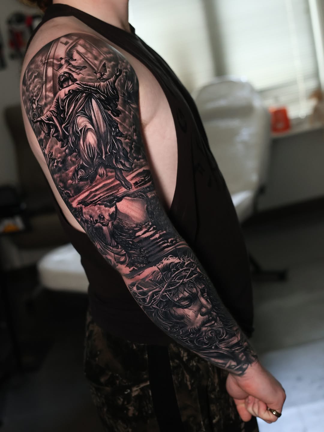 Tattoo by @bigg_pimpingg — realism, black_and_grey