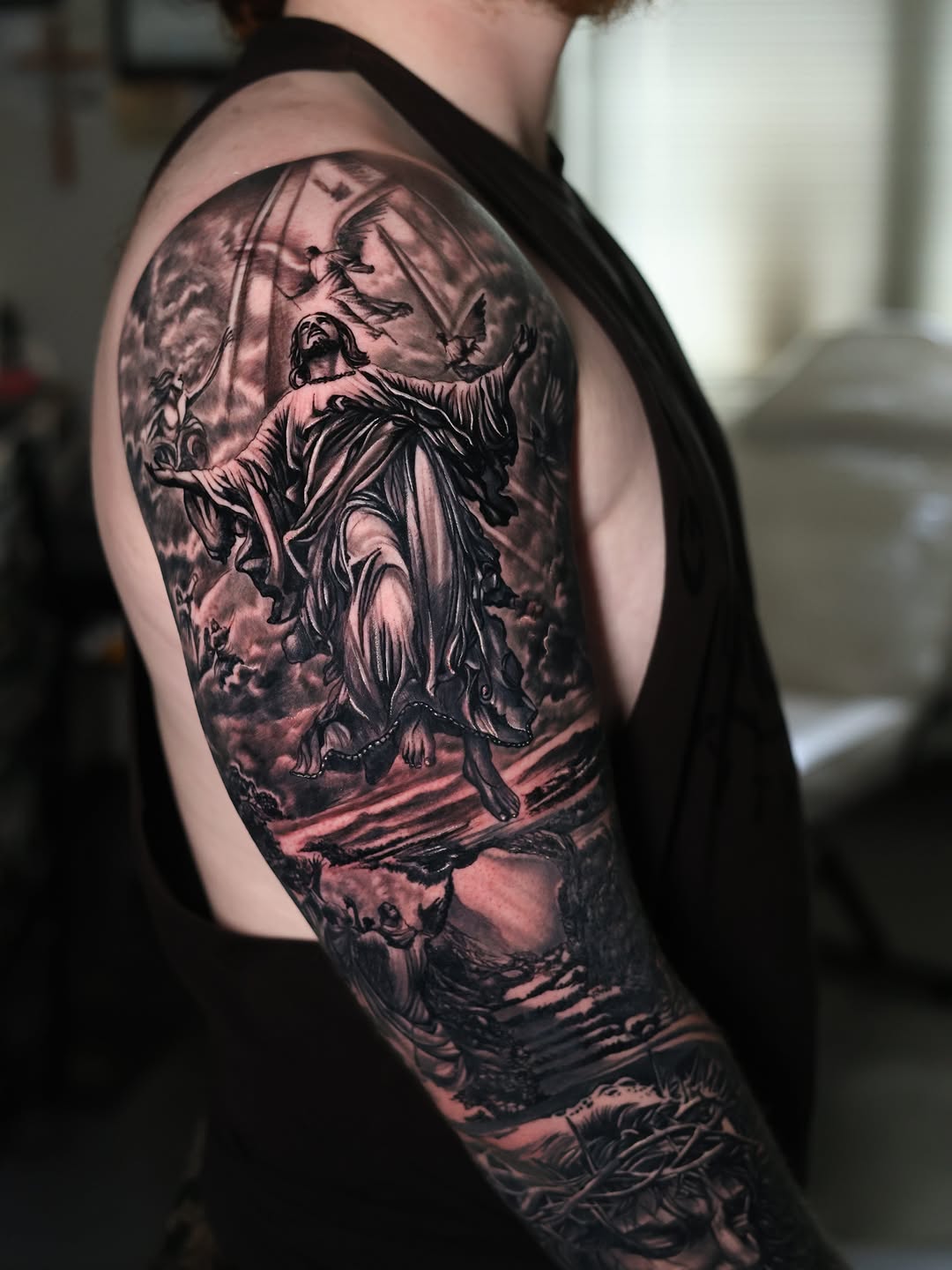 Tattoo by @bigg_pimpingg — realism, black_and_grey