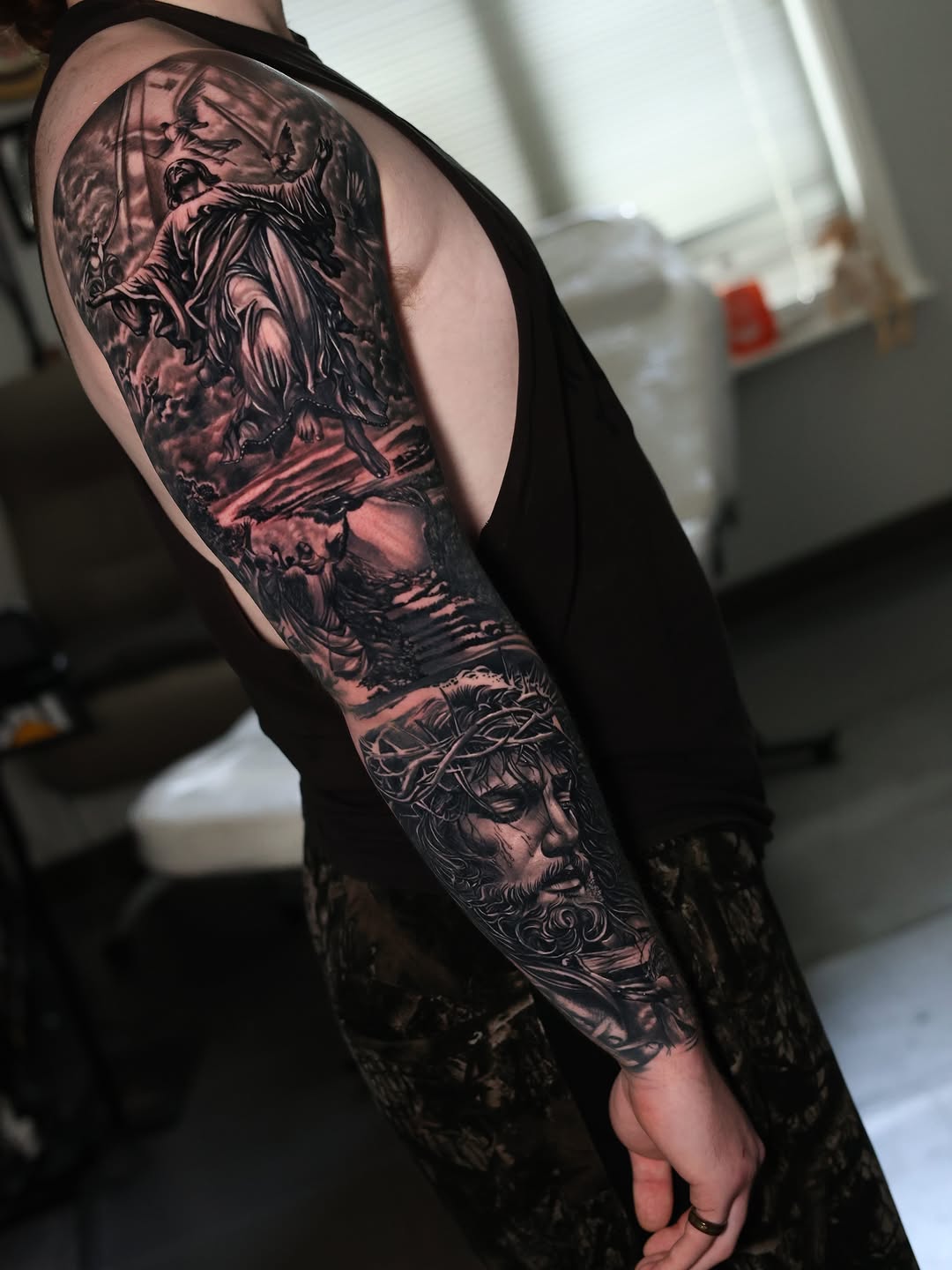 Tattoo by @bigg_pimpingg — realism, black_and_grey