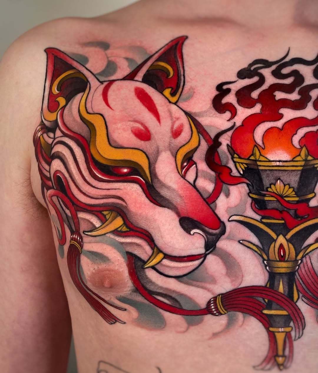 Tattoo by @august_tattooer โ japanese_irezumi, neo_traditional