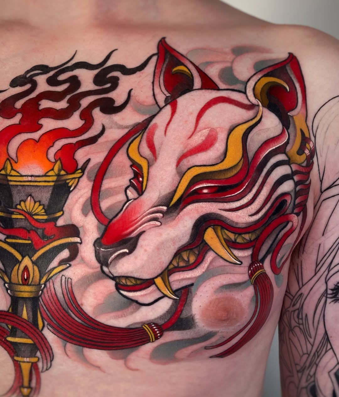 Tattoo by @august_tattooer โ japanese_irezumi, neo_traditional