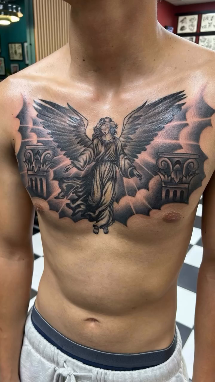 Tattoo by @mrlutat2 โ realism, black_and_grey