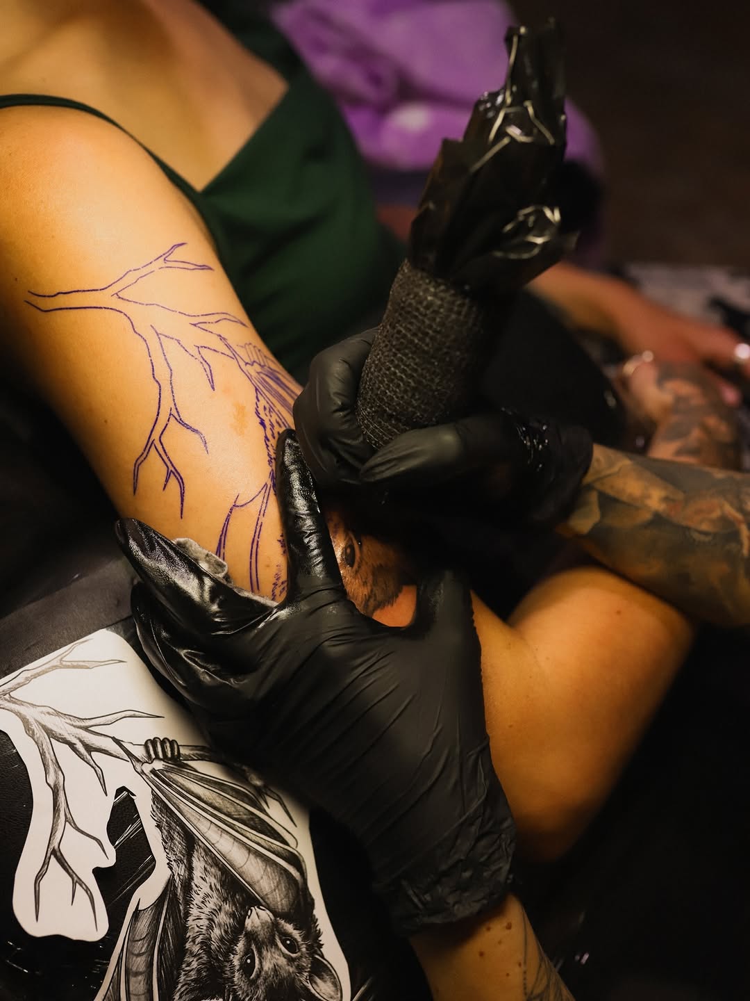 Tattoo by @artisticxcyn — illustrative, black_and_grey