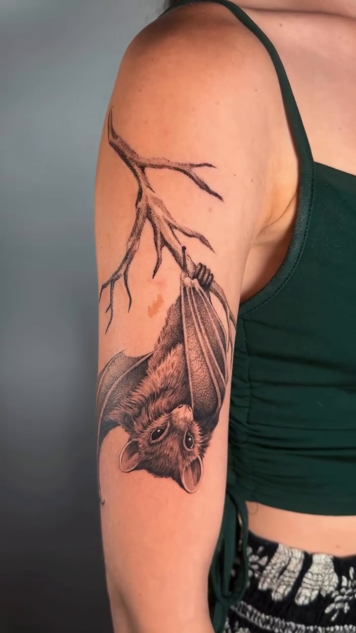 Tattoo by @artisticxcyn — illustrative, black_and_grey