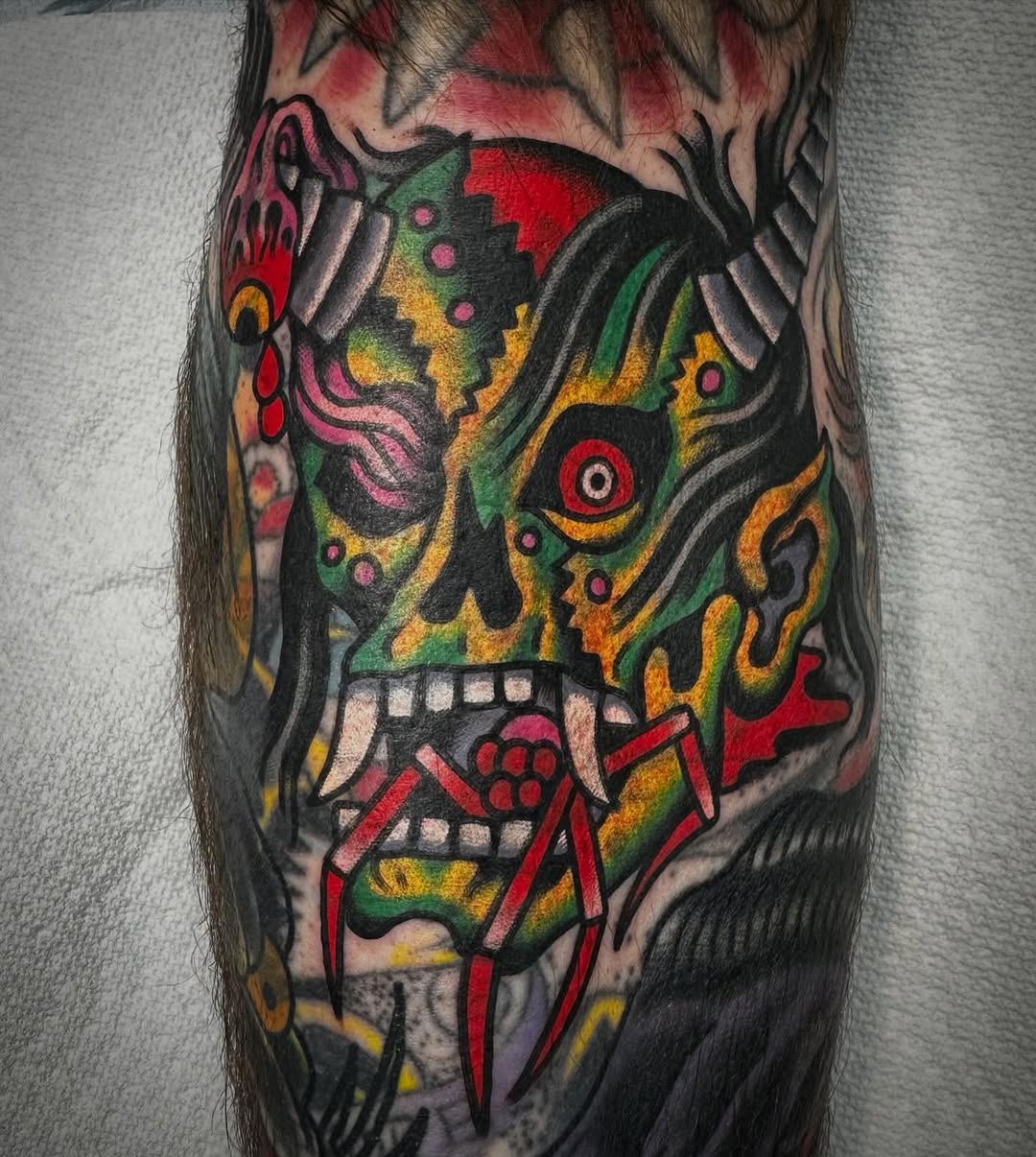 Tattoo by @rohrbachertattoo — american_traditional, illustrative