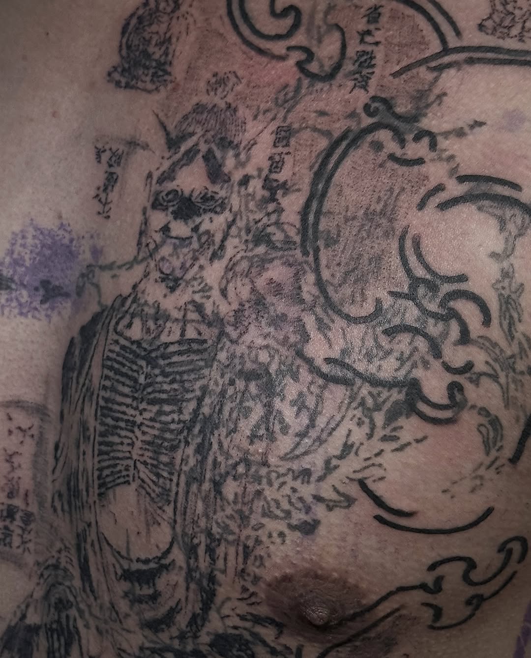 Tattoo by @douohv — japanese_irezumi, blackwork