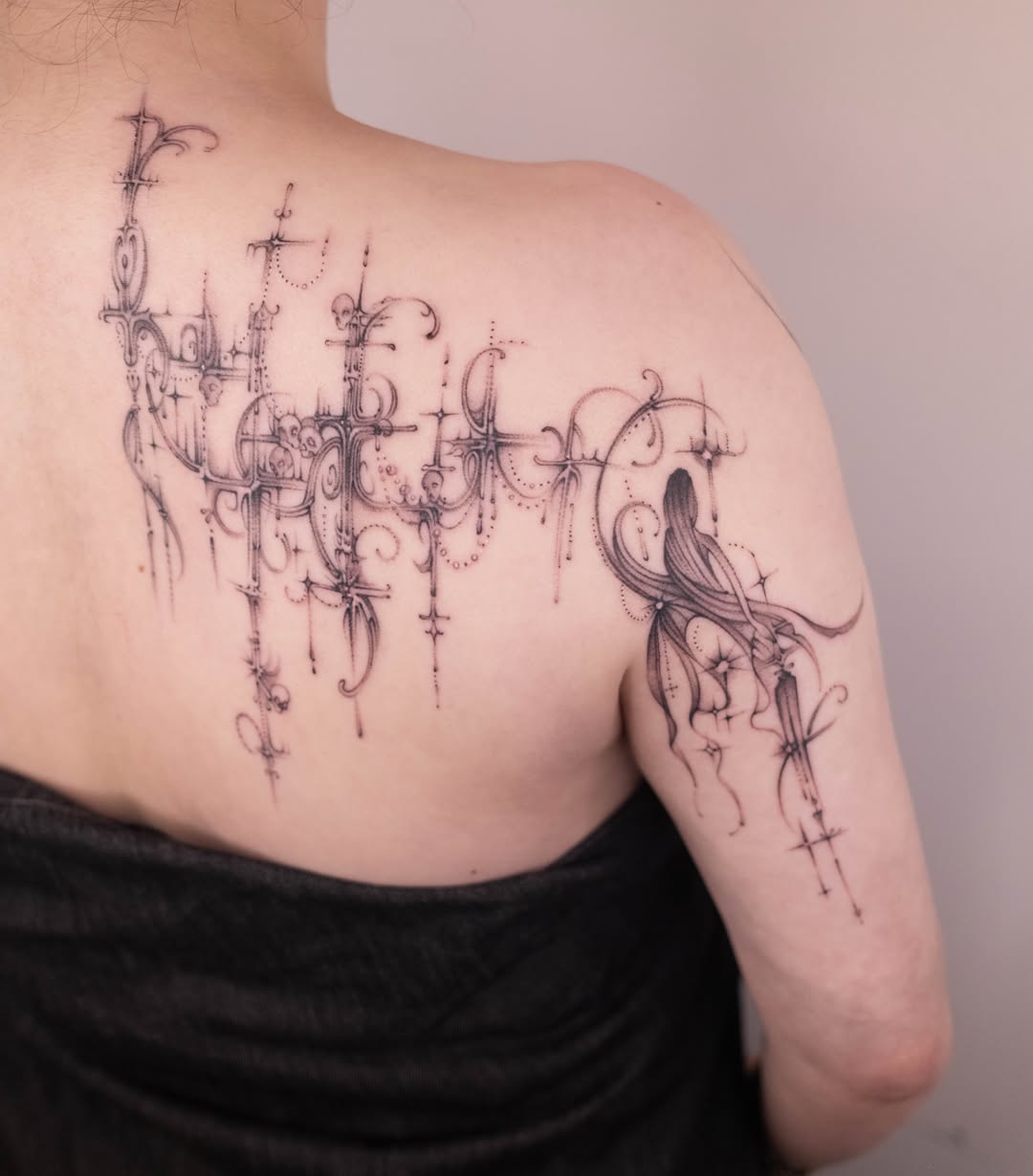 Tattoo by @gracillustrates — fine_line, ornamental
