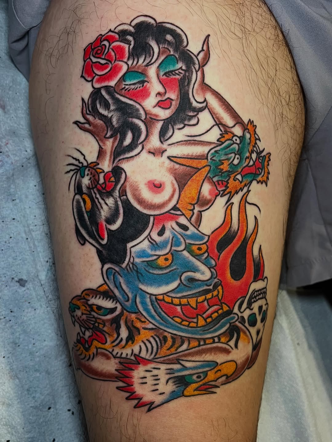 Tattoo by @graham_niles — american_traditional, neo_traditional