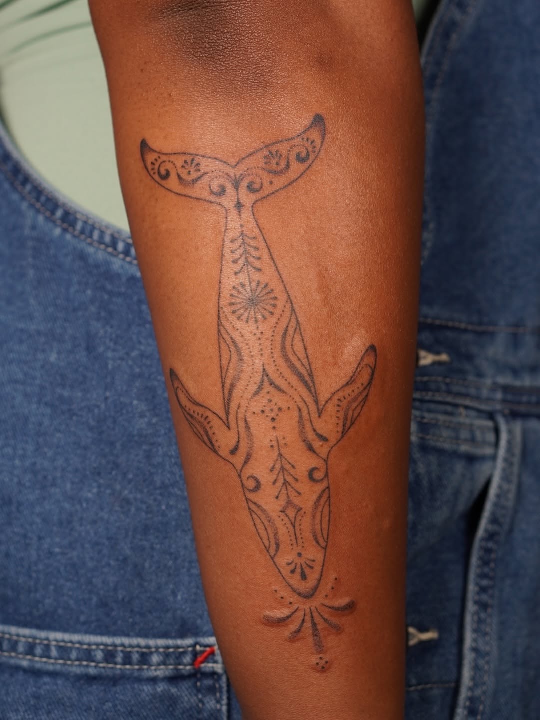 Tattoo by @poeticpokes — dotwork, ornamental