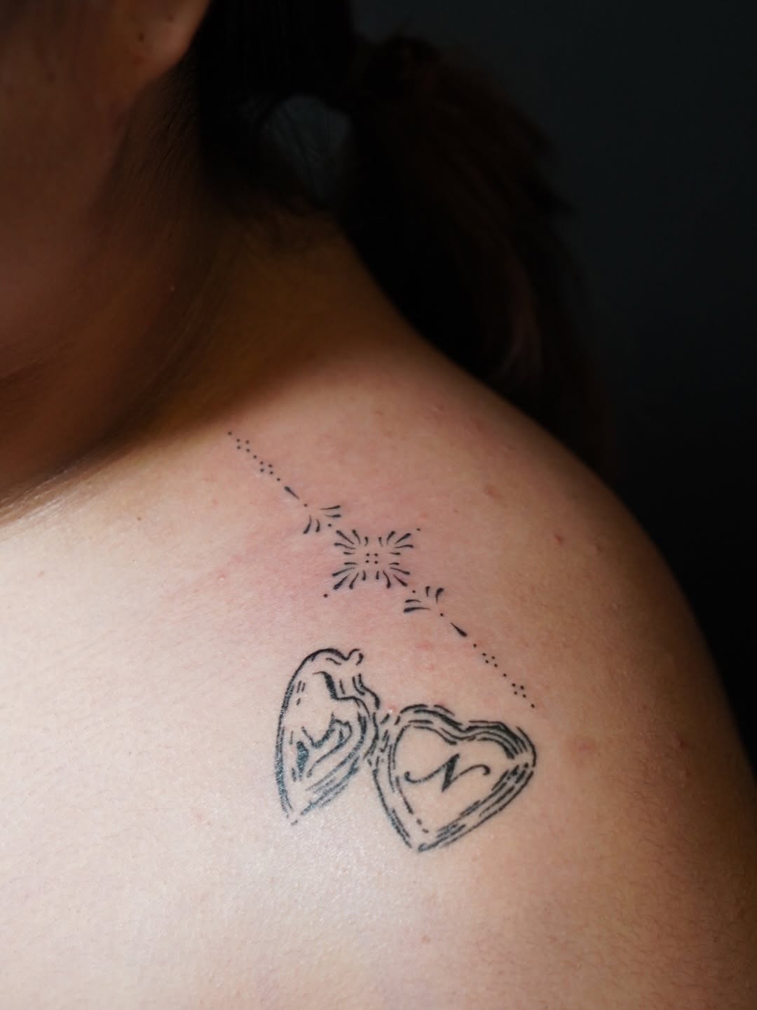Tattoo by @poeticpokes — fine_line, lettering_script