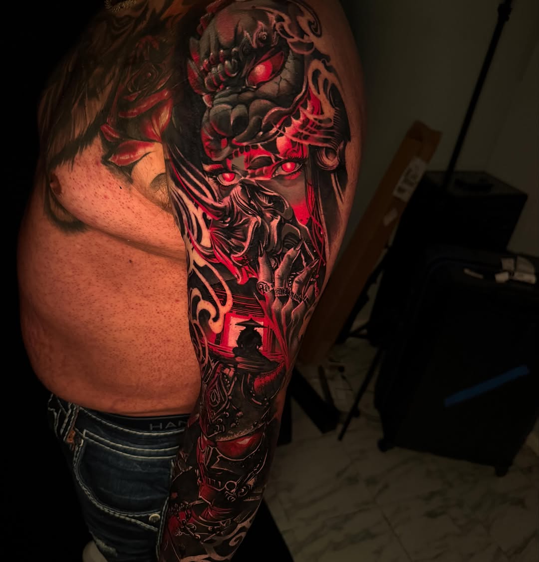 Tattoo by @ramirez.tats โ japanese_irezumi, blackwork