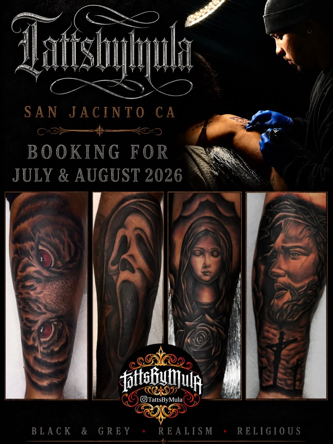 Tattoo by @tattsbymula — black_and_grey, realism