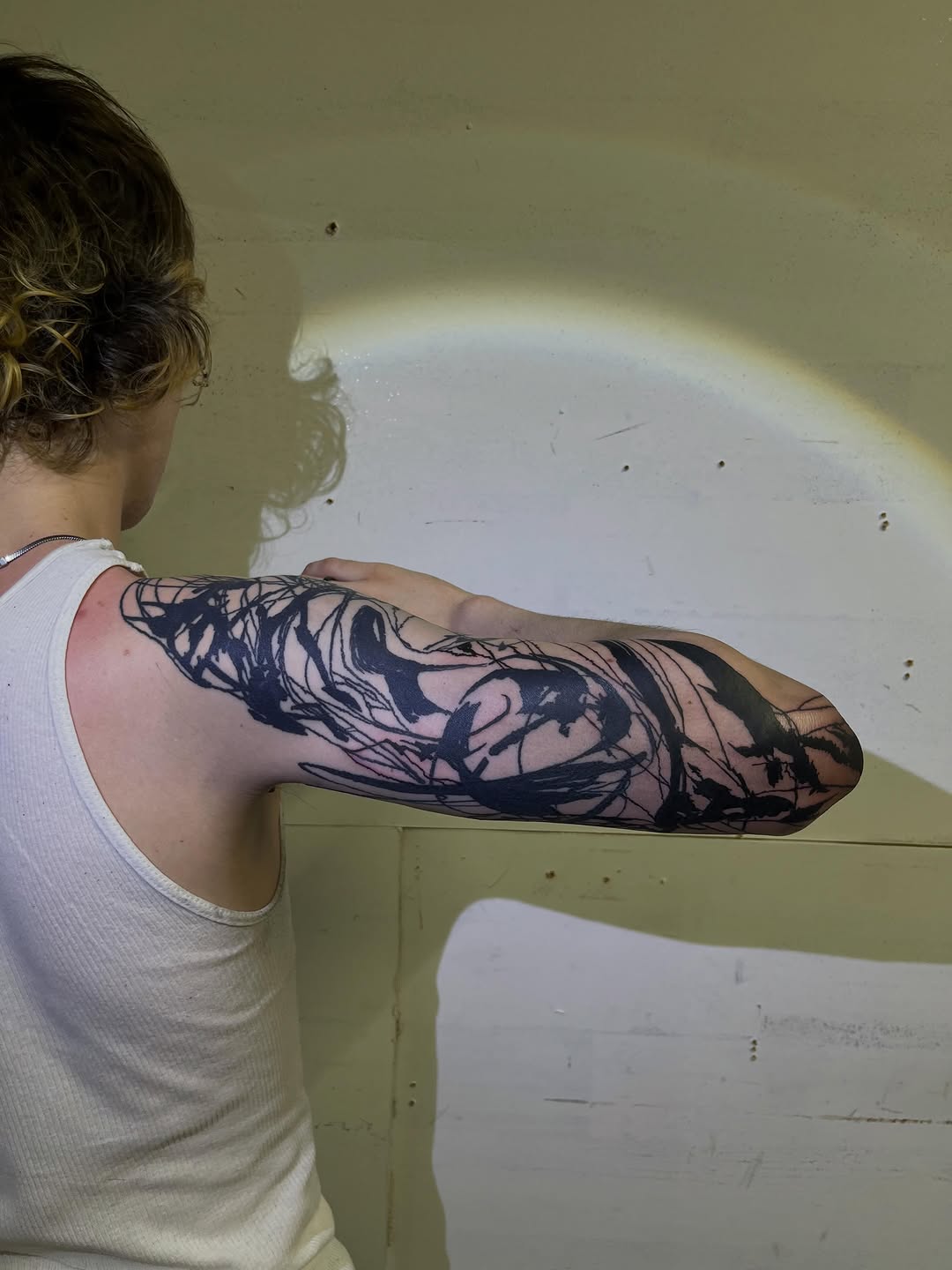 Tattoo by @godsfirmgrip — blackwork