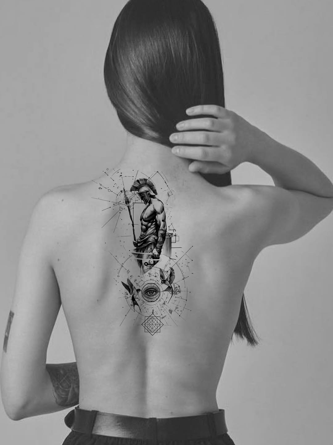 Tattoo by @iamrafaelart — black_and_grey, illustrative