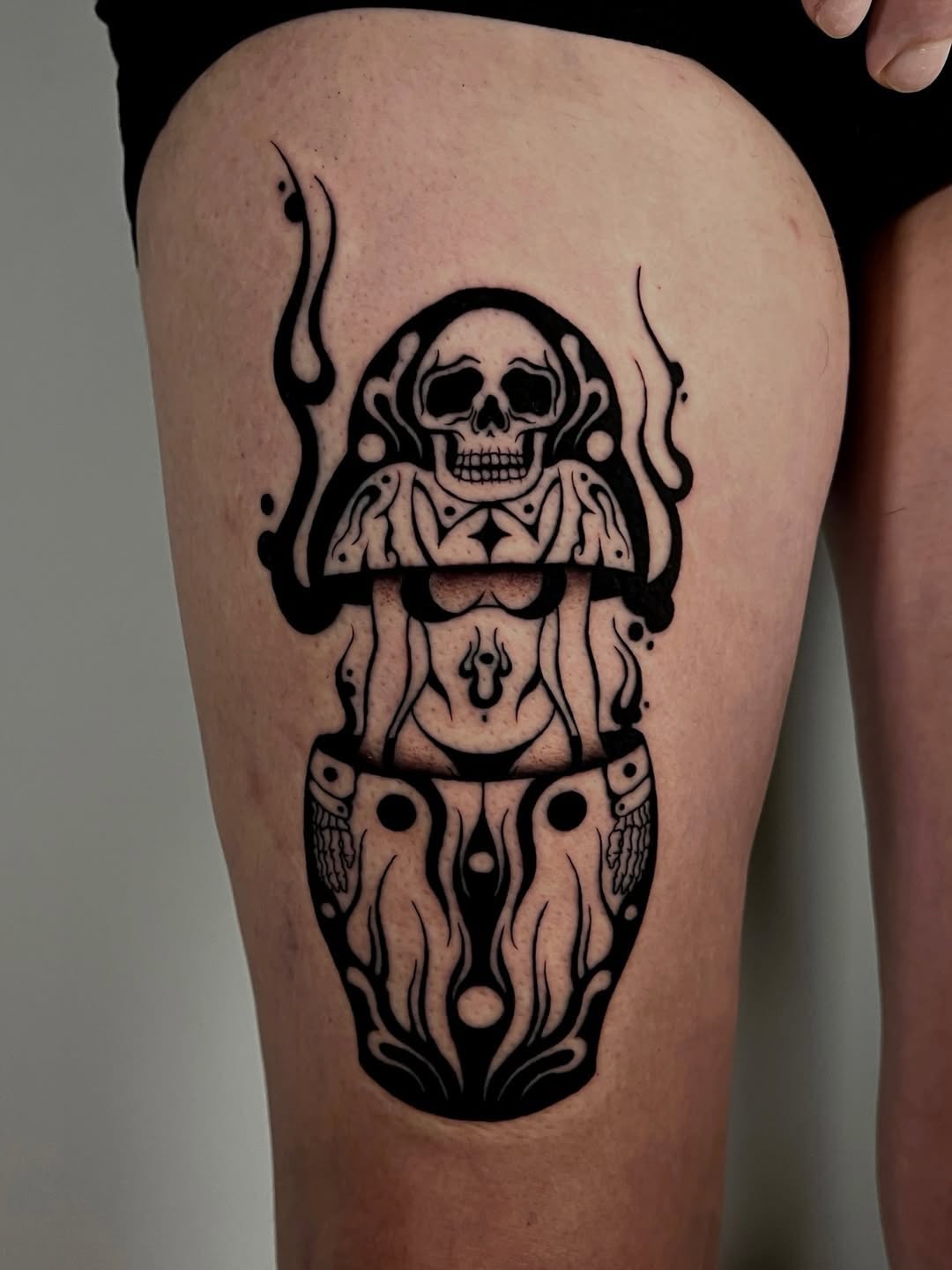 Tattoo by @rebel_milly — blackwork