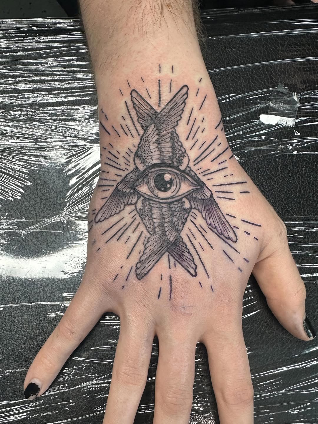 Tattoo by @needlecakeinc — black_and_grey, illustrative