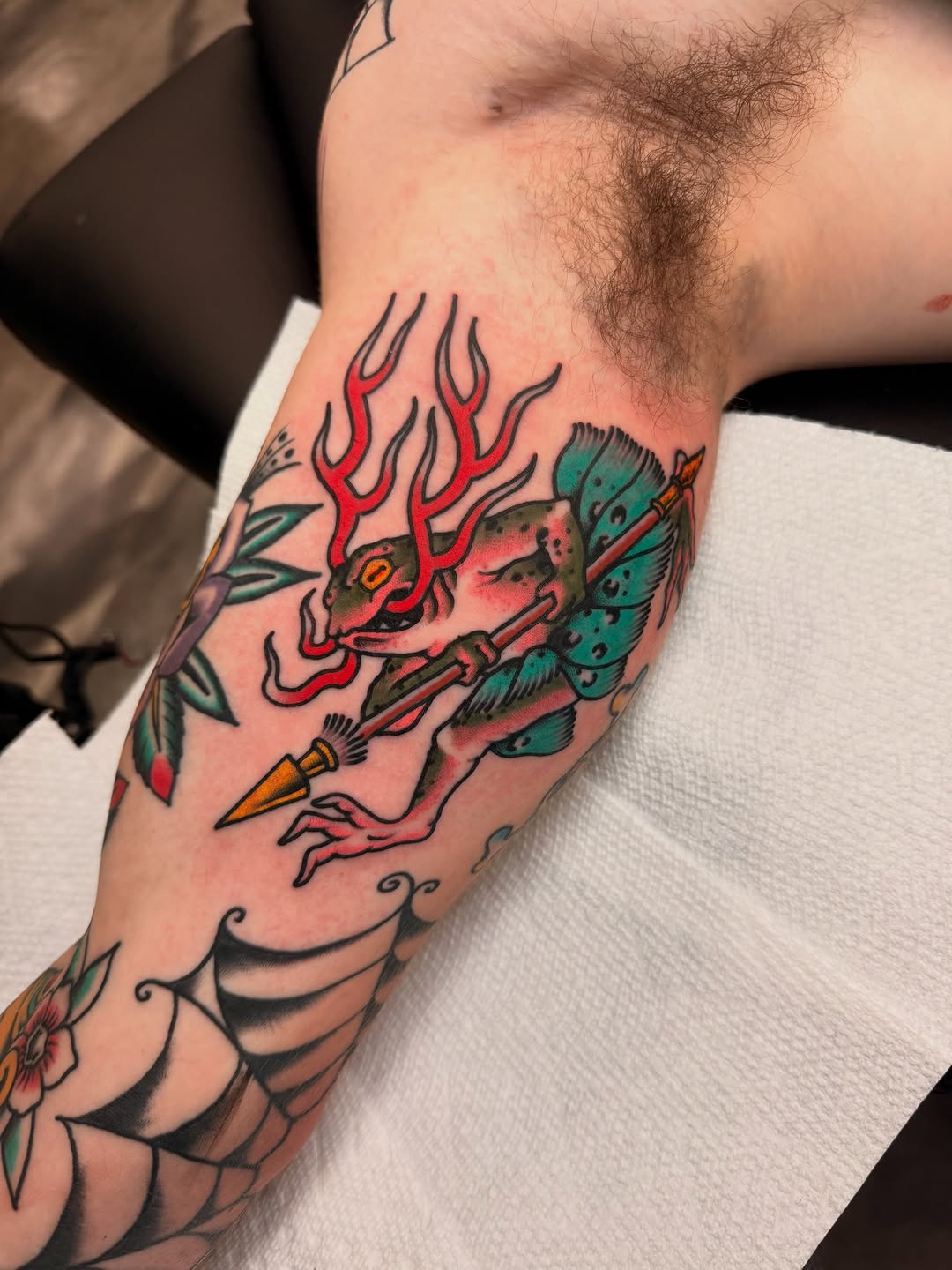 Tattoo by @daveoztattoo — american_traditional, illustrative