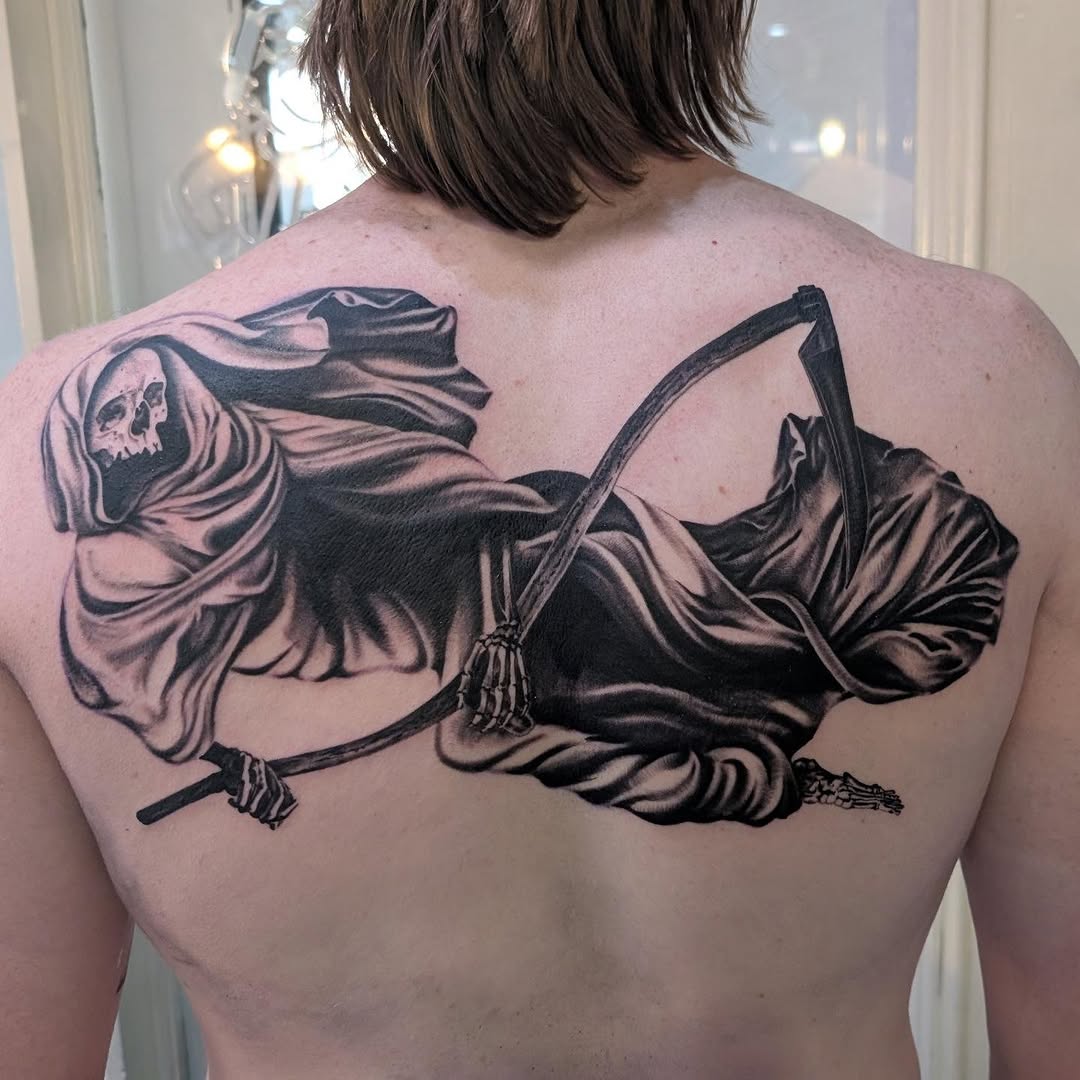 Tattoo by @arave.art โ black_and_grey, realism