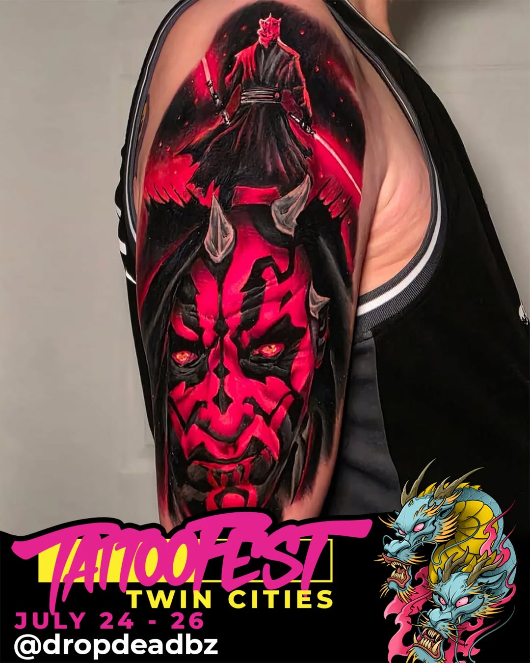 Tattoo by @dropdeadbz — realism, trash_polka