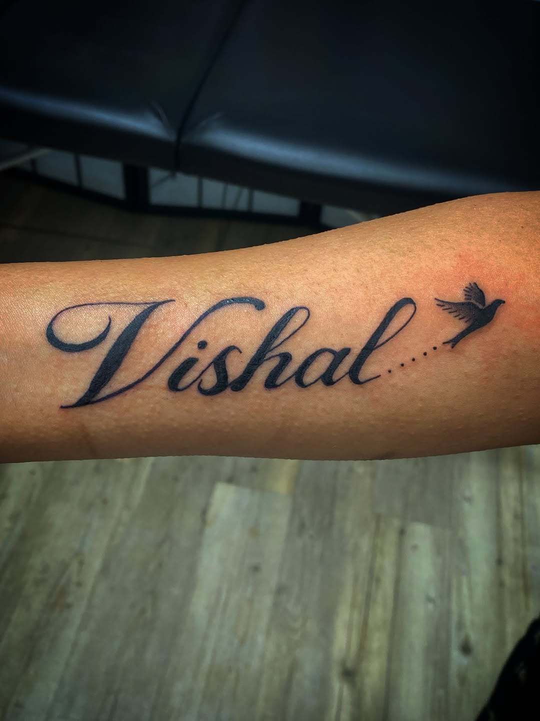 Tattoo by @inkedbygi_ β lettering_script, illustrative