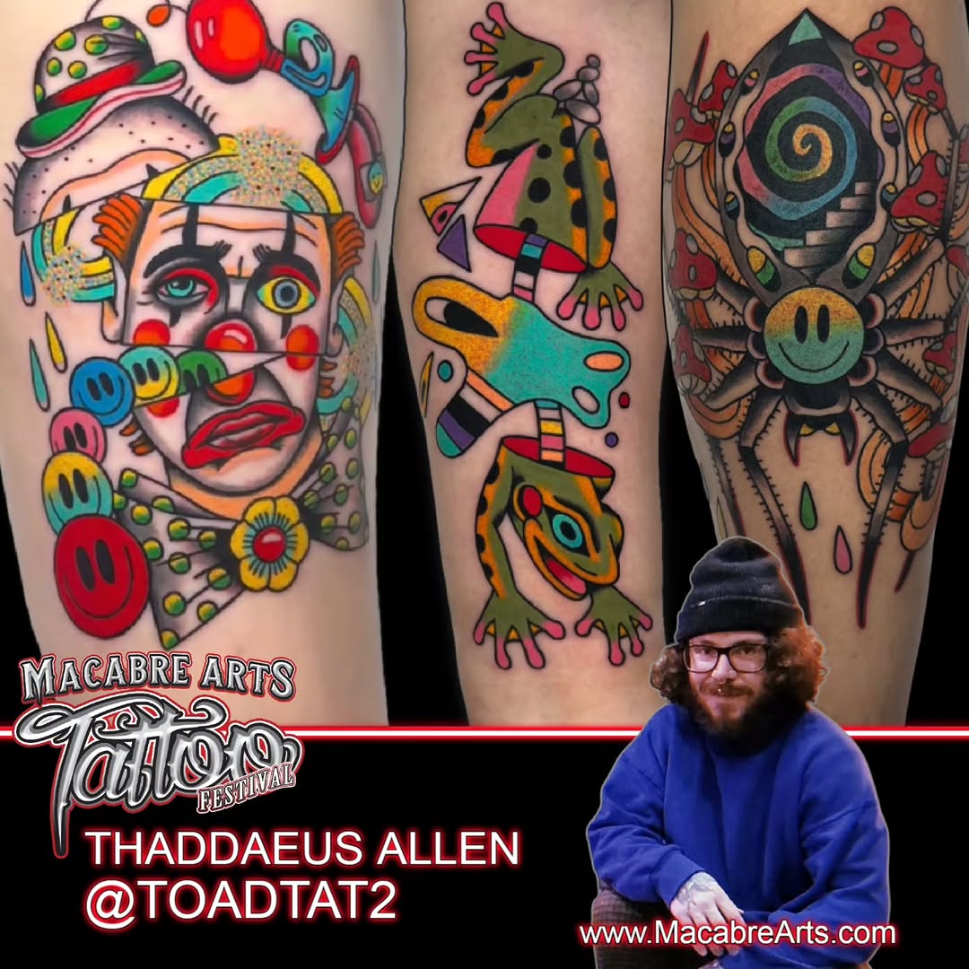 Tattoo by @toadtat2 — new_school, trash_polka
