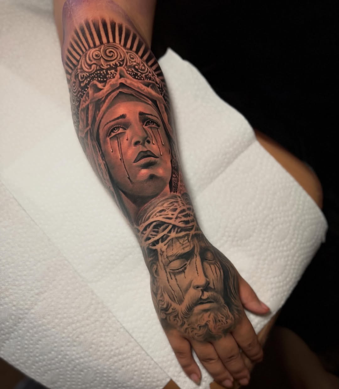 Tattoo by @mrgrouchtattoos — realism, black_and_grey