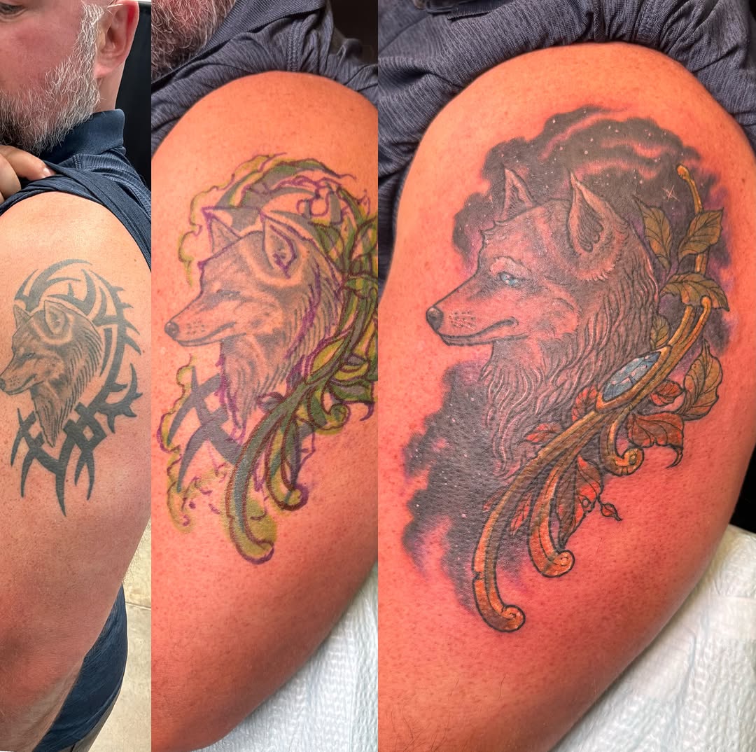 Tattoo by @rebekatattoos โ realism, black_and_grey