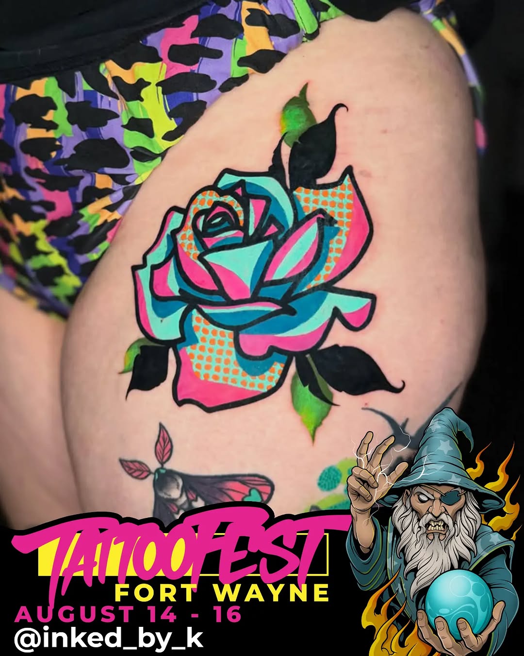 Tattoo by @inked_by_k — new_school, trash_polka