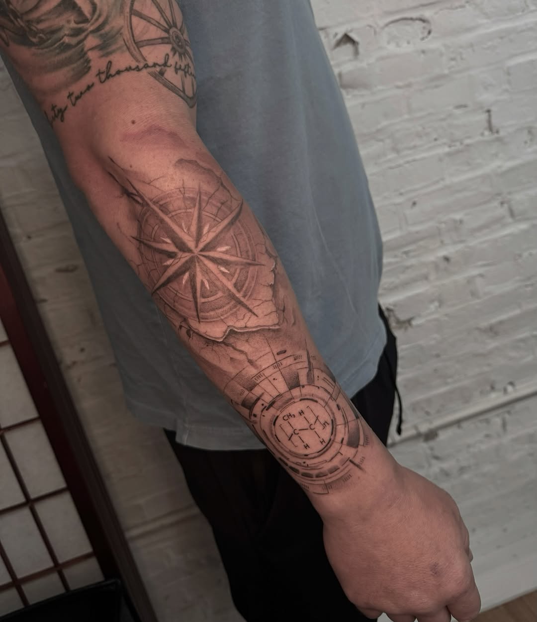 Tattoo by @joshinfantetattoos — black_and_grey