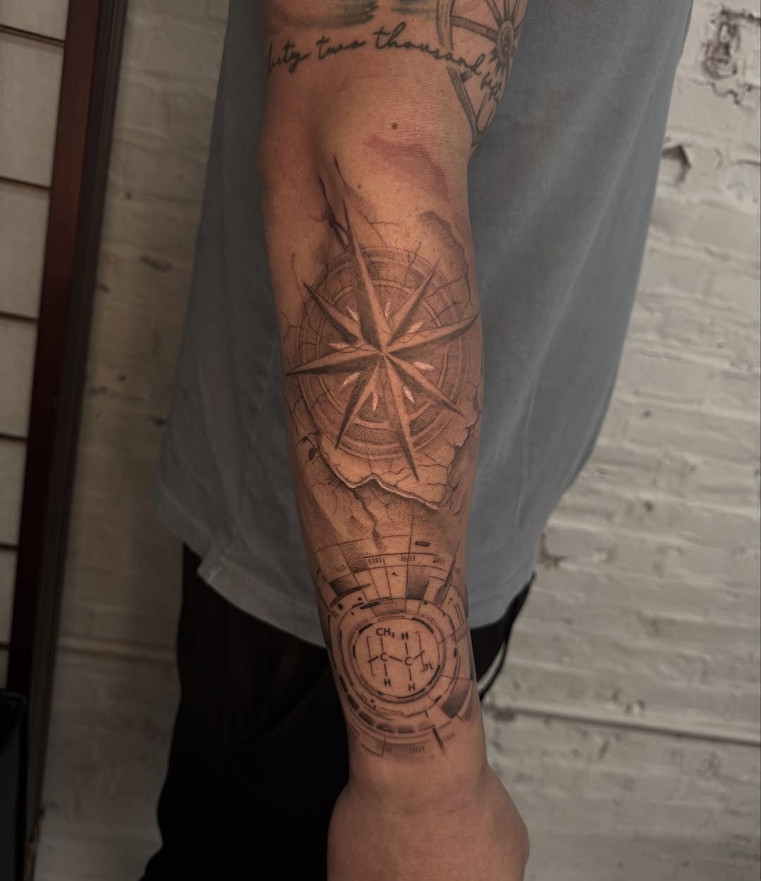 Tattoo by @joshinfantetattoos — black_and_grey