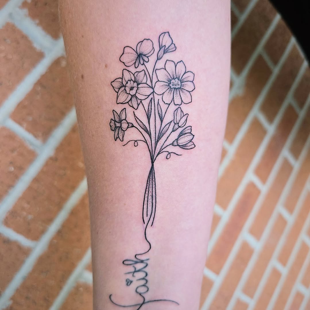 Tattoo by @molly.tattoos — fine_line, lettering_script