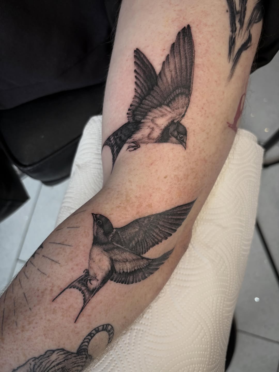 Tattoo by @chrisdafacetattoo — realism, black_and_grey