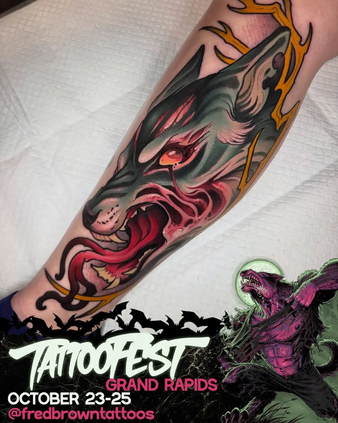 Tattoo by @fredbrowntattoos — new_school