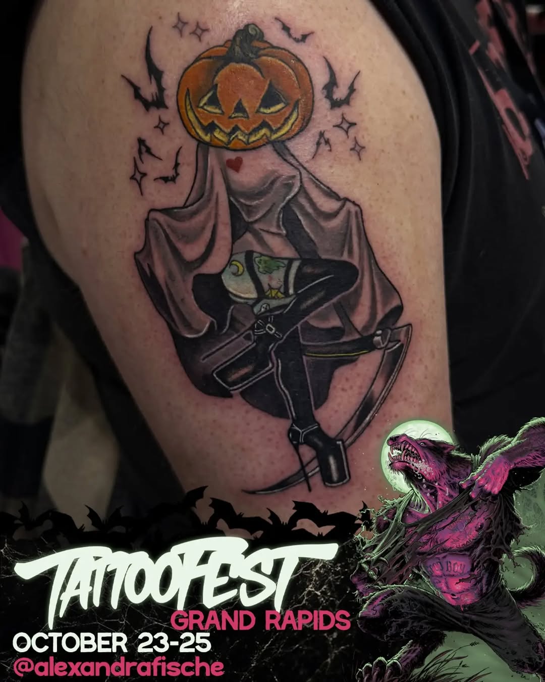 Tattoo by @alexandrafische — new_school, trash_polka