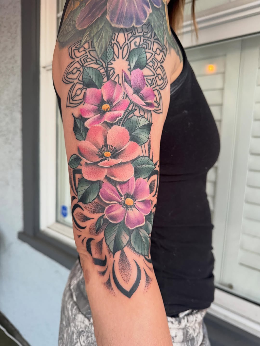 Tattoo by @travisbrowntattoos — realism, ornamental