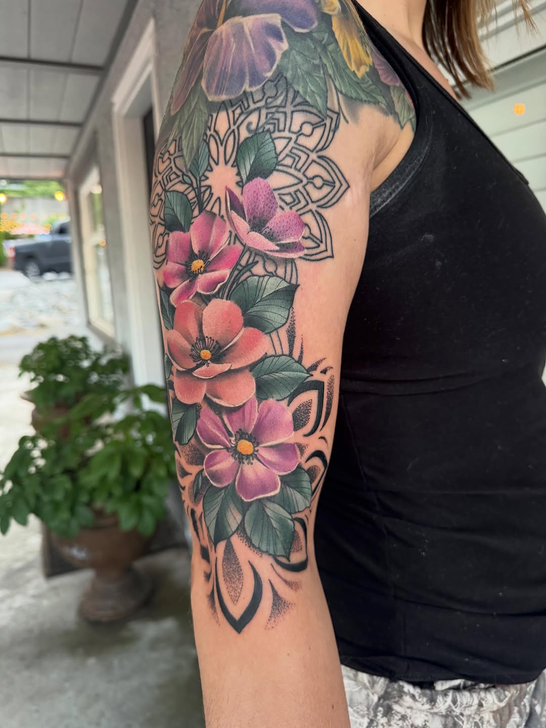 Tattoo by @travisbrowntattoos — realism, ornamental