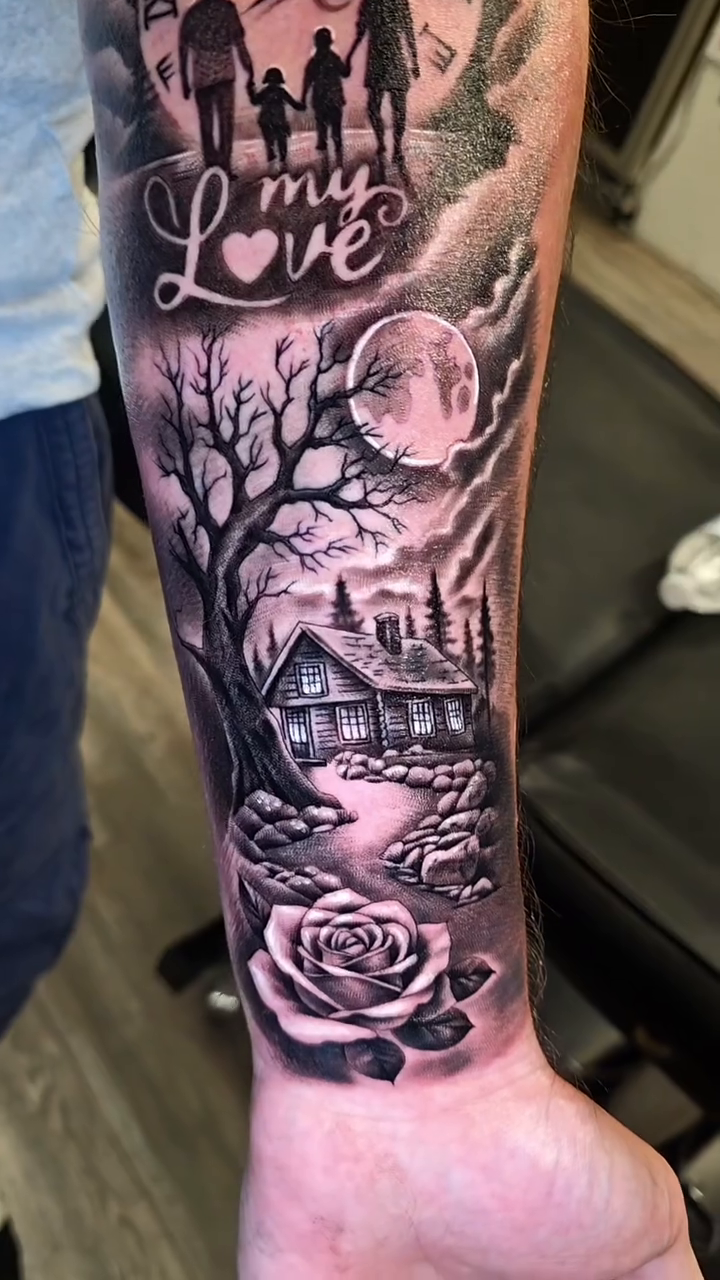 Tattoo by @tattoos.by.rey — realism, black_and_grey