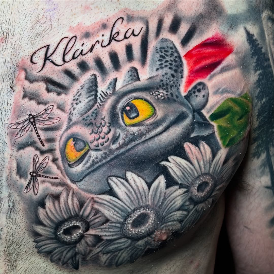 Tattoo by @d.muns_ink — realism, lettering_script