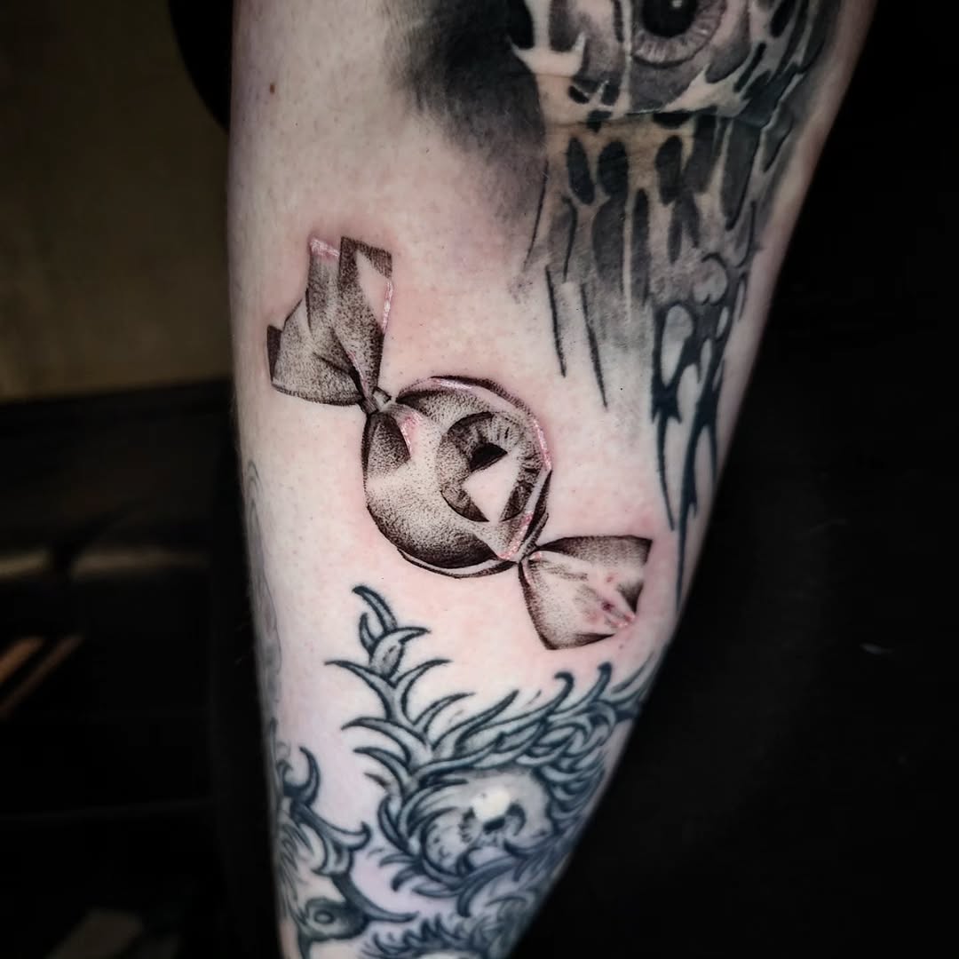 Tattoo by @bongobodyart — black_and_grey, realism