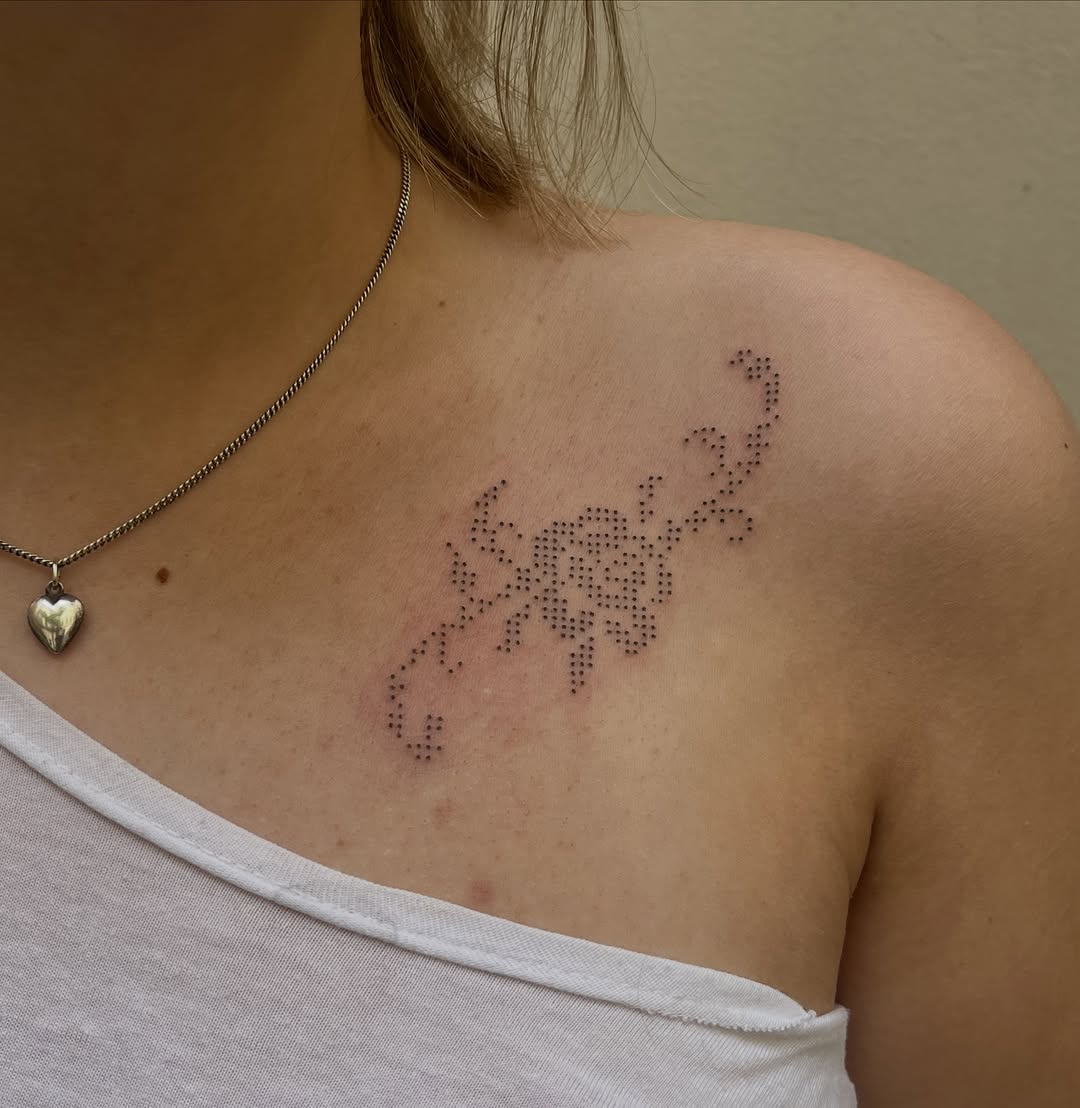 Tattoo by @toughbutton.tats — dotwork, illustrative
