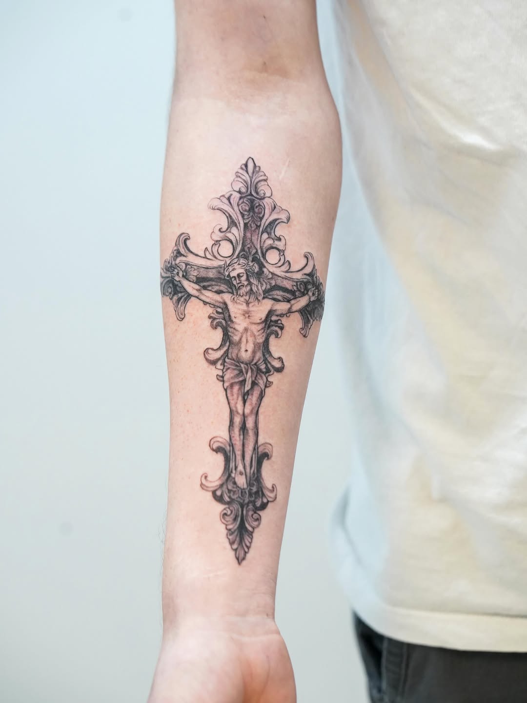 Tattoo by @skylito_creations — black_and_grey, realism