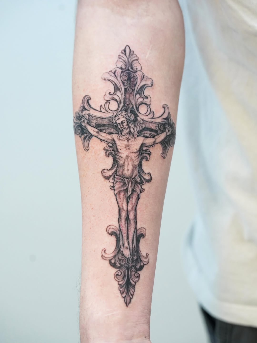 Tattoo by @skylito_creations — black_and_grey, realism